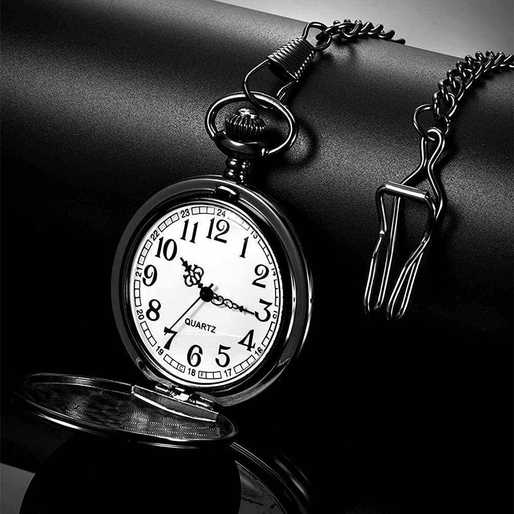 Personalized Engraved Pocket Watch for Father-in-Law - Unique Birthday, Anniversary & Father's Day Gift Idea - Perfect Retirement, Christmas & Special Occasion Present