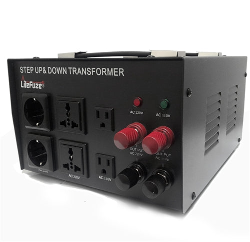 LiteFuze 20000W Heavy Duty Voltage Converter Transformer - Step Up/Down 110V-220V for Appliances, Power Tools, Electronics | Home, Travel, Workshop Use