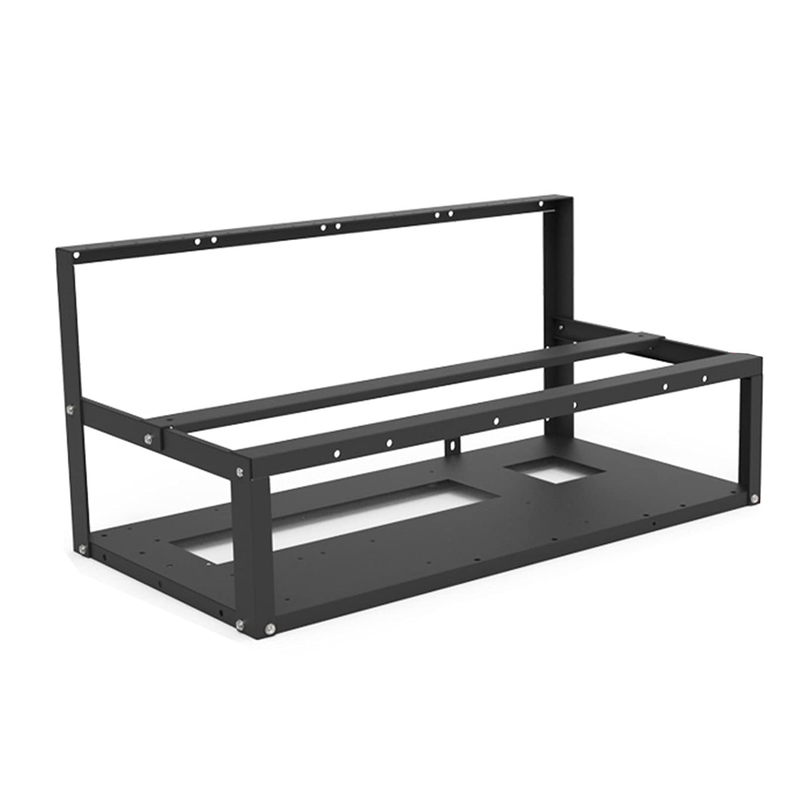 6-GPU Mining Rig Frame - Stackable Open Air Mining Case for Cryptocurrency, Durable Miner Computer Rack Chassis & Server Rack - Perfect for Ethereum, Bitcoin, Litecoin Mining Setup