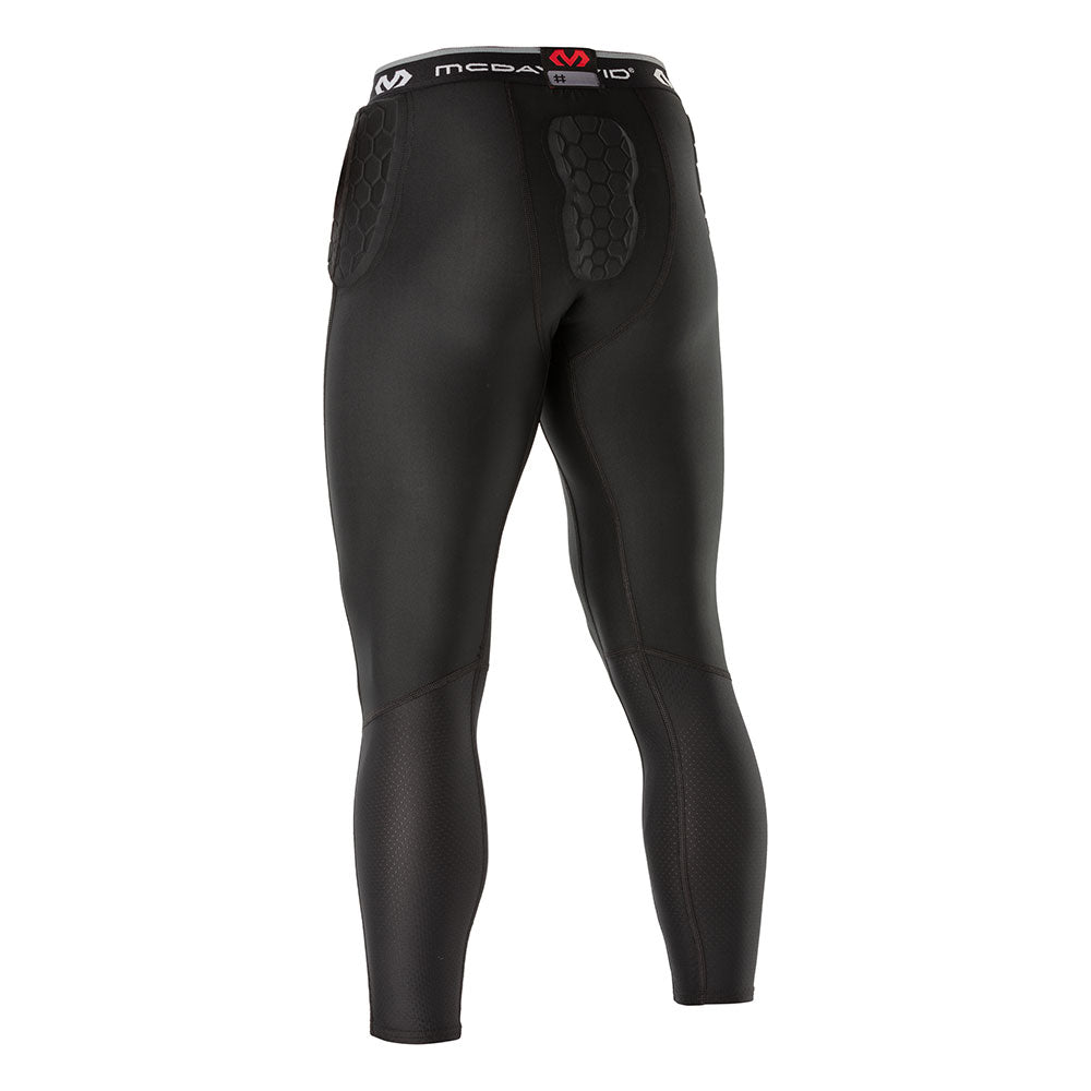 HEX® Basketball Compression ¾ Tights with Hip & Tailbone Pads - Men's Protective Basketball Pants for Training & Games - Enhanced Mobility & Impact Protection