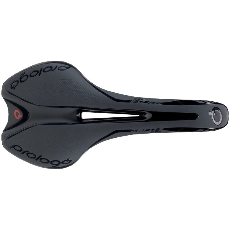Prologo Scratch 2 Pas Tirox Bike Saddle - 280x134mm Black Cycling Seat for Road & Mountain Bikes - Comfortable Performance Saddle for Long Rides and Racing