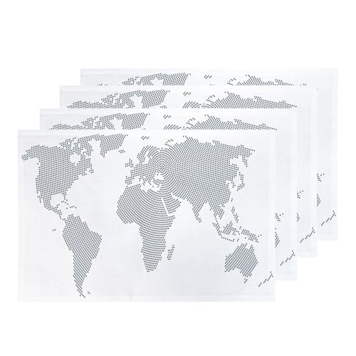 Map World Map White White