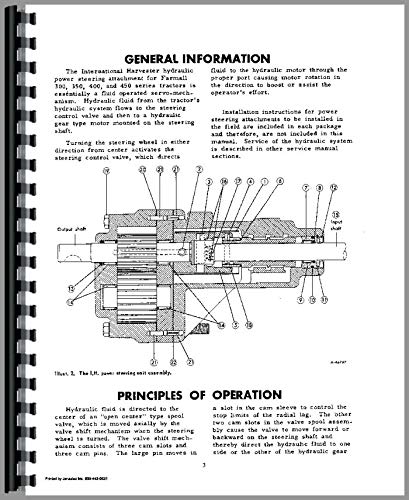 International Harvester 300 Tractor Behlen Power Steering Service Manual - Repair Guide for Farm Equipment Maintenance & DIY Fixes - Perfect for Farmers & Mechanics