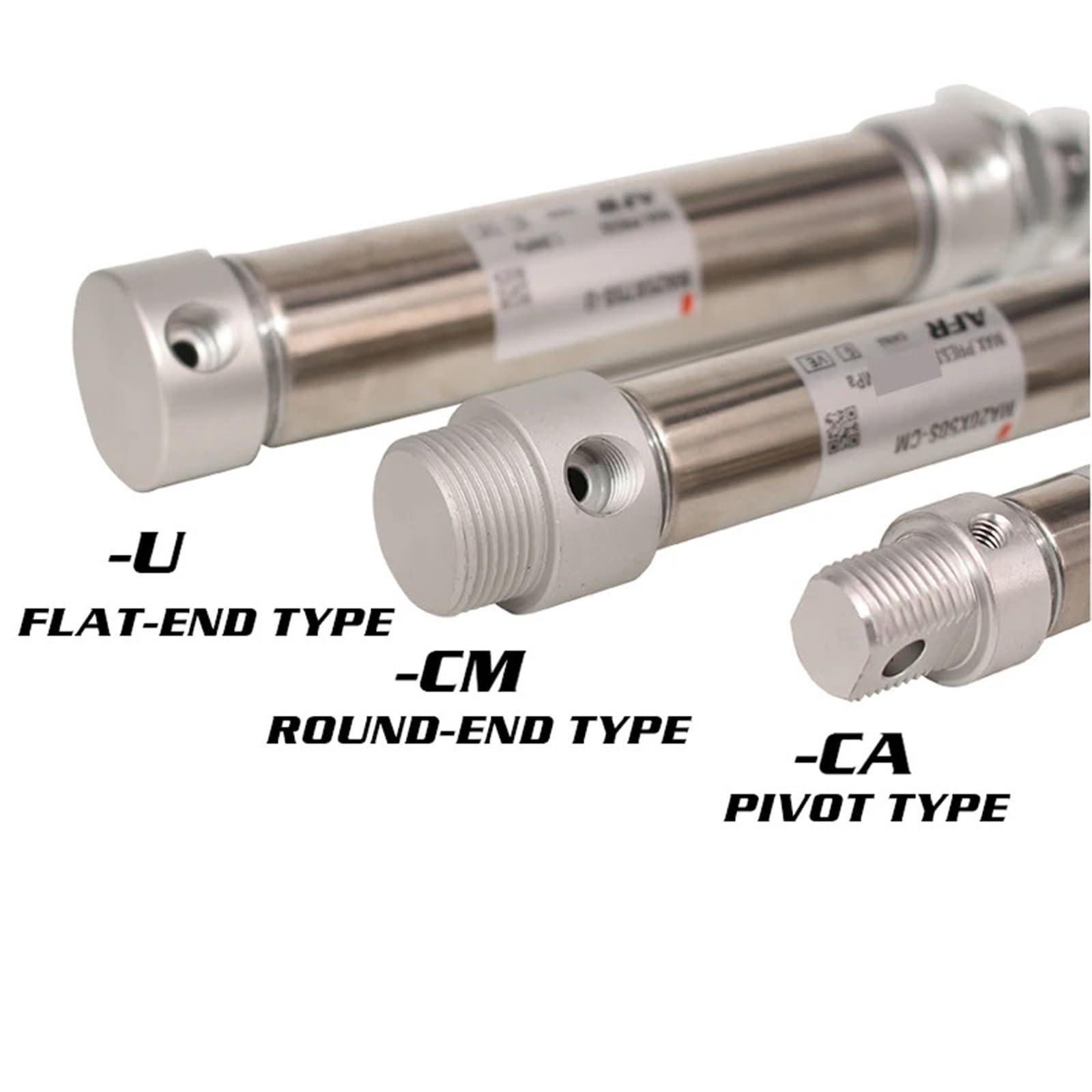 MA32X25 50 75SCA Stainless Steel Pneumatic Air Cylinder - 32mm Bore, 10-300mm Stroke, Double Action Mini Round Cylinder for Industrial Automation (MA32x100S-U-CM) - Perfect for Packaging Machinery, CNC Equipment & Factory Automation Systems