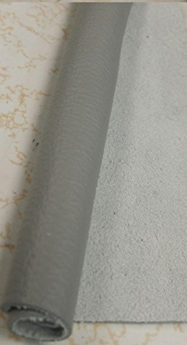 Premium REED Leather HIDES - 20 Square Feet Genuine Gray Leather for DIY Crafts, Upholstery & Fashion Accessories | Perfect for Handmade Bags, Wallets, Shoes & Home Decor Projects