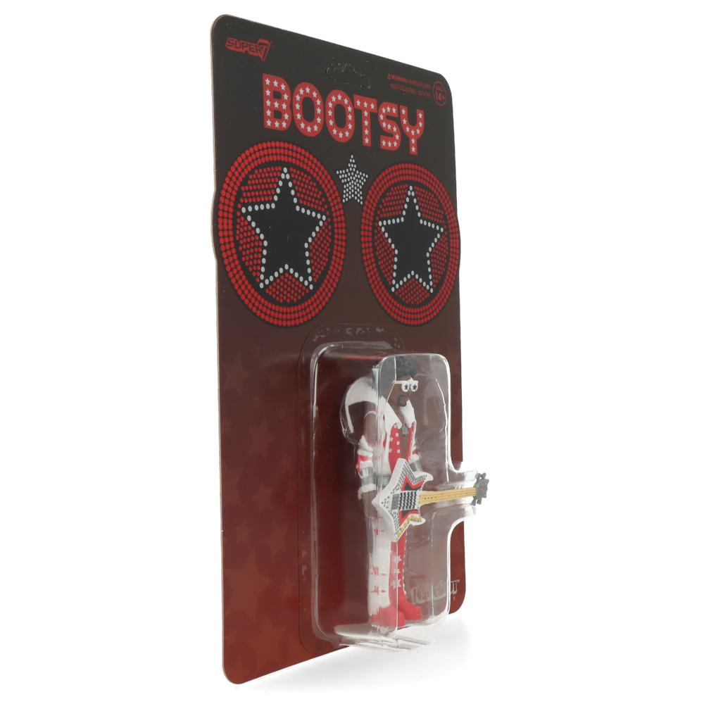 Bootsy Collins Red & White ReAction Figures - Funko Pop! Style Collectible for Music Fans & Vinyl Enthusiasts - Perfect for Display, Gifts & Music Memorabilia Collections