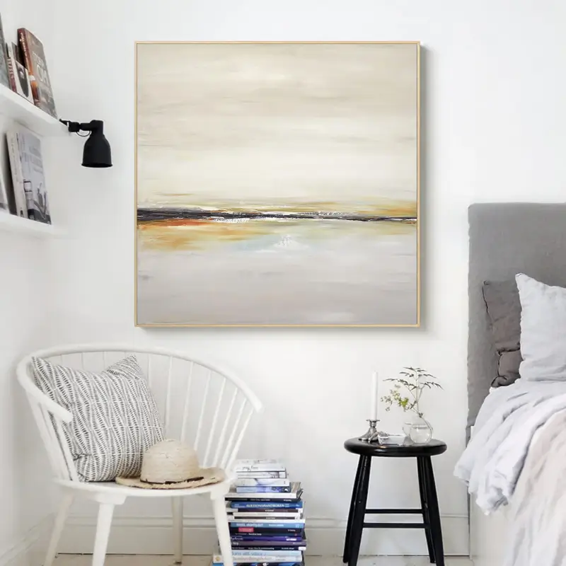 Abstract Painting #AB 016 - Modern Wall Art for Living Room, Bedroom & Office Decor - Handmade Canvas Artwork