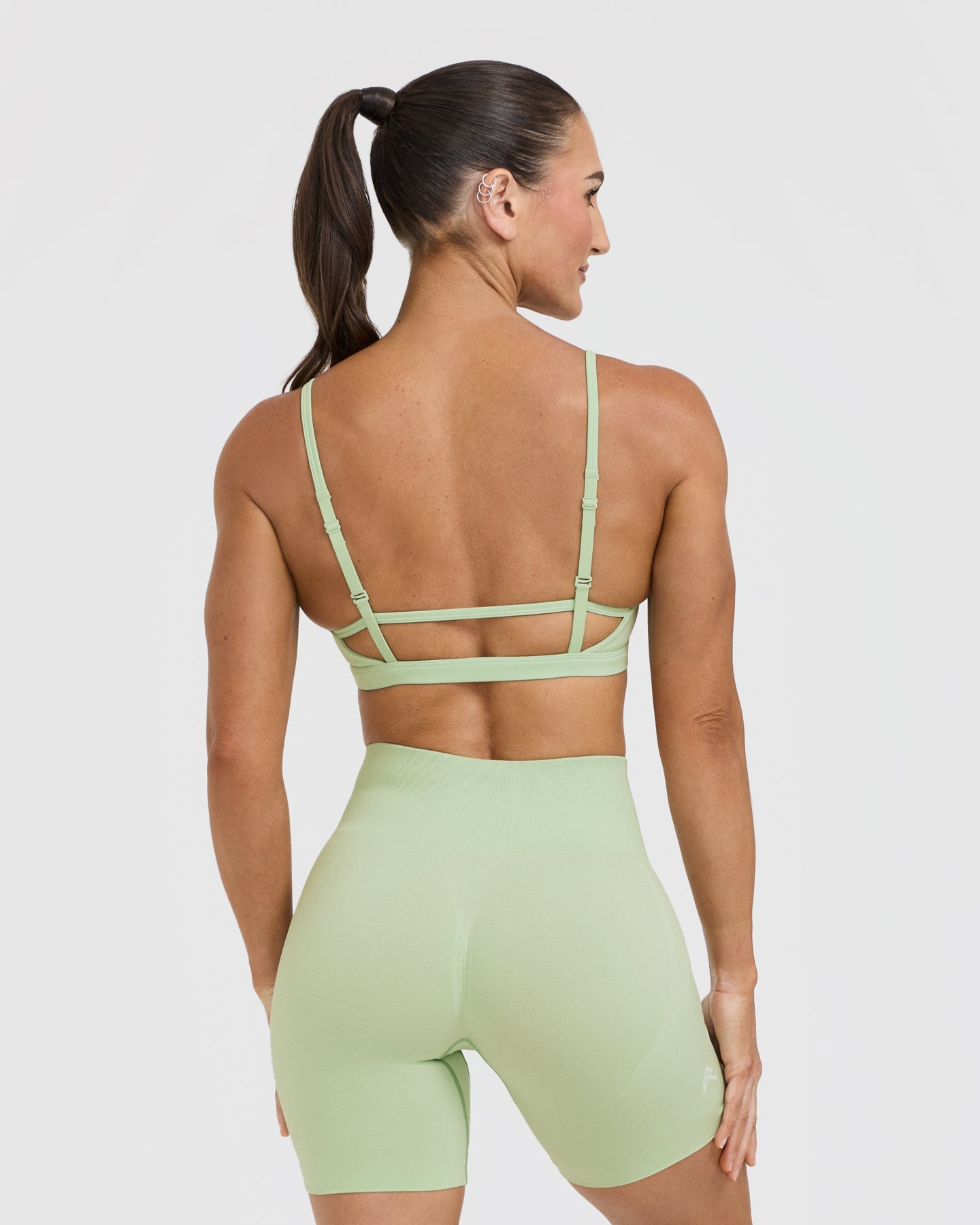 Timeless Strappy Bralette - Mint Green Lace Bralette for Women | Comfortable Wireless Bra for Everyday Wear, Yoga & Lounge
