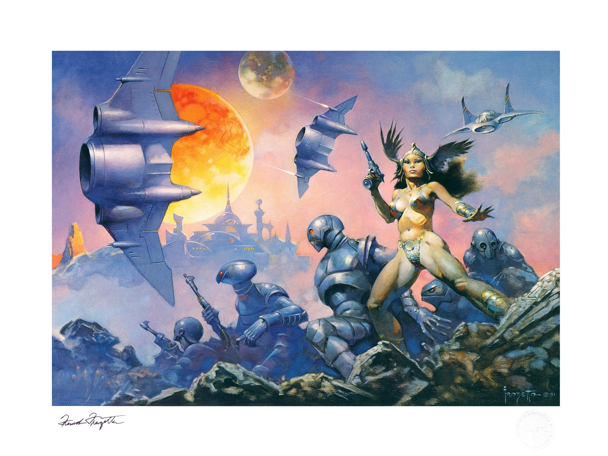 Sideshow Collectibles Dawn Attack Fine Art Print - Limited Edition Artwork for Home & Office Decor | Perfect for Comic & Fantasy Fans