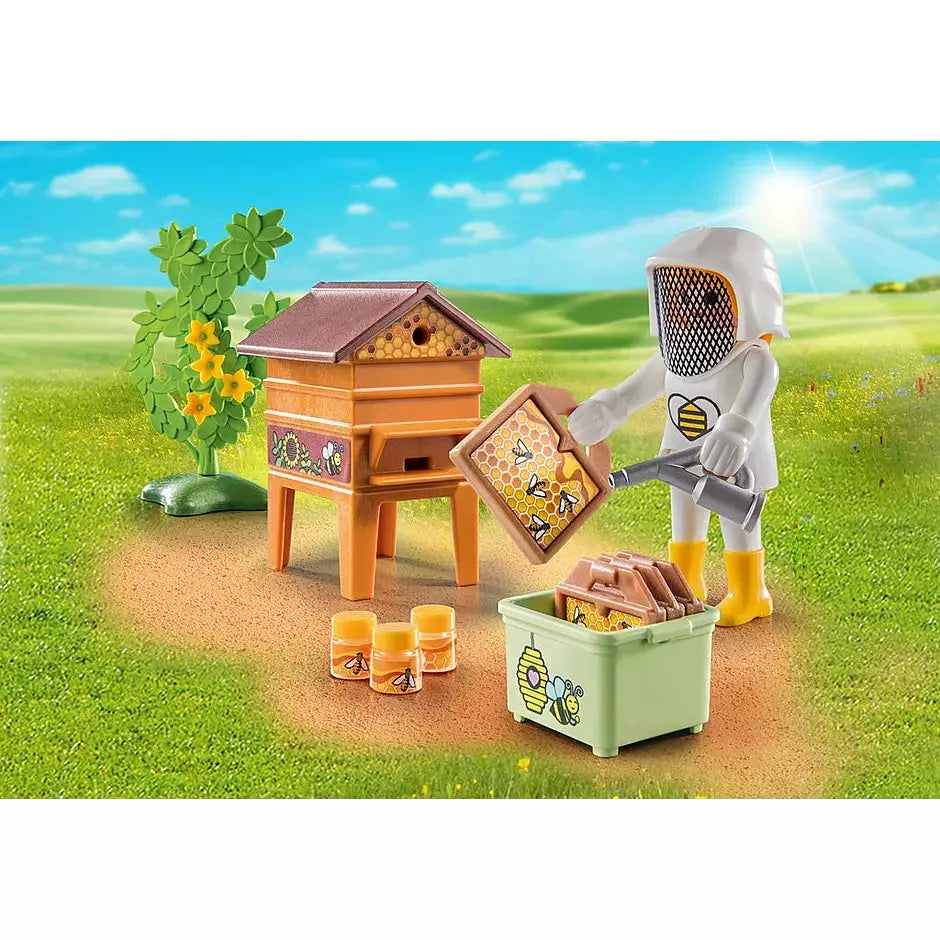 Professional Beekeeper Suit 71253 - Full Body Beekeeping Protective Gear with Veil & Gloves - Ideal for Honey Harvesting, Hive Inspection & Beekeeping Activities