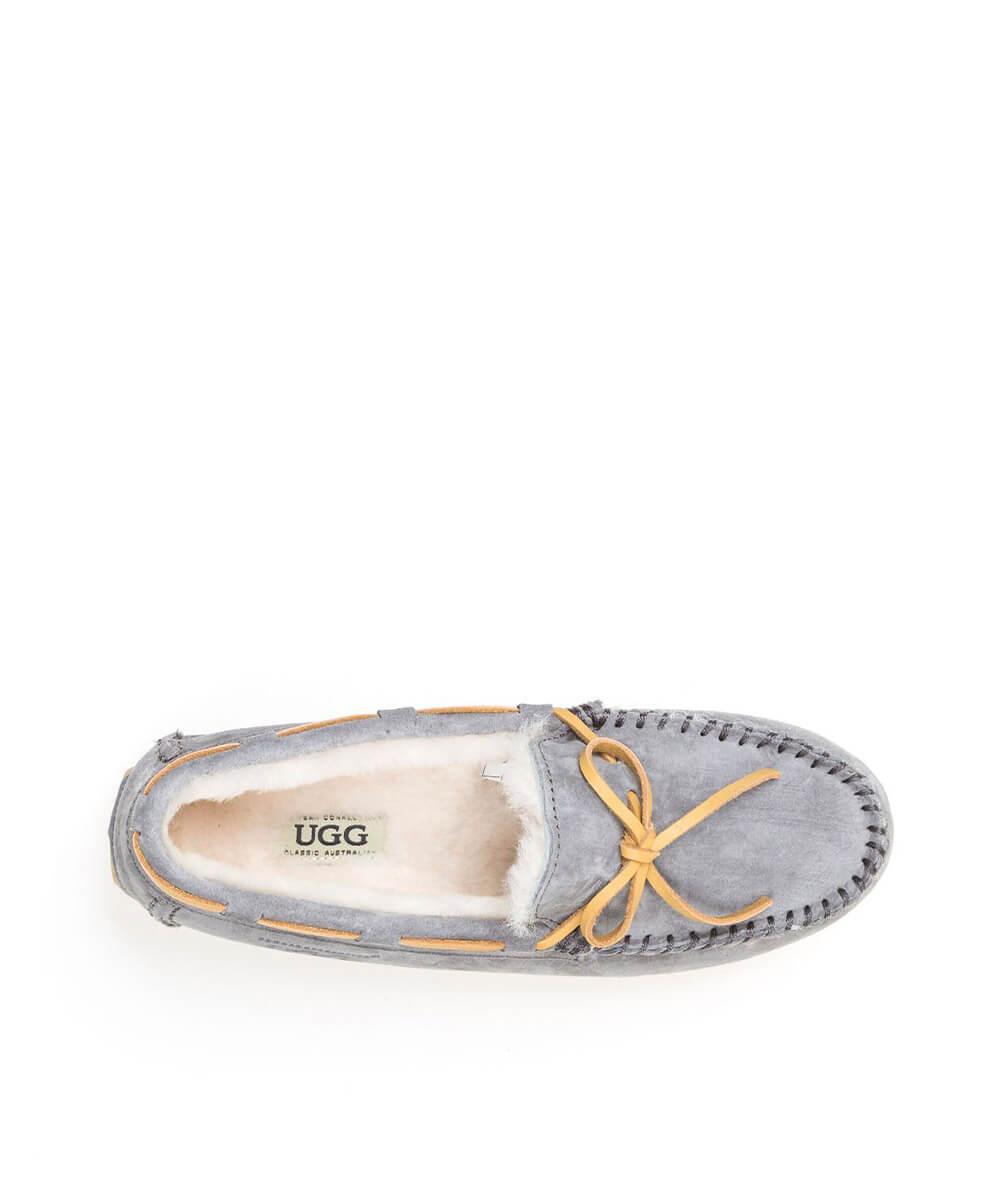Women's UGG Fur Moccasin Slippers - Cozy Winter Indoor/Outdoor House Shoes for Women - Perfect for Home, Lounge & Casual Wear