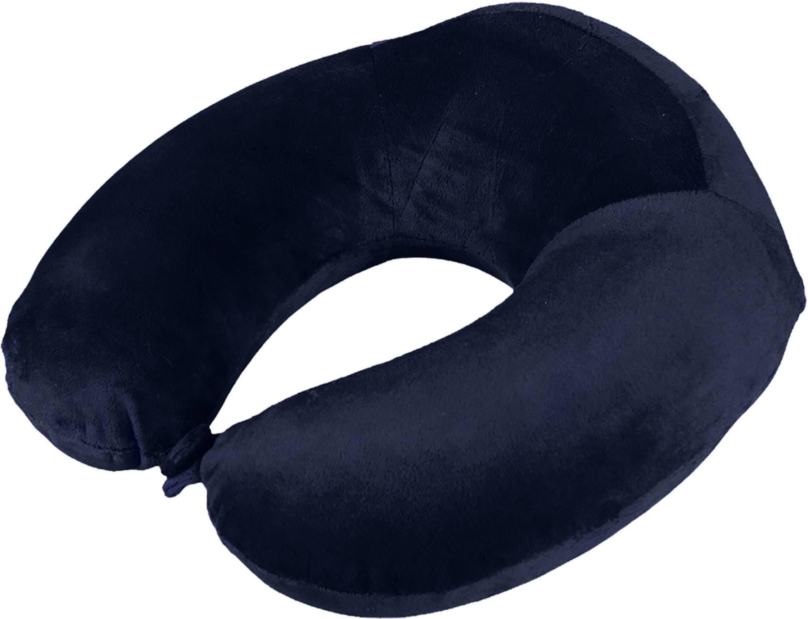 BigPlayer Round Neck Pillow - Ultra Soft Travel Pillow for Airplane, Car & Office - Memory Foam Cervical Support Pillow for Neck Pain Relief - Perfect for Long Flights, Road Trips & Work Breaks