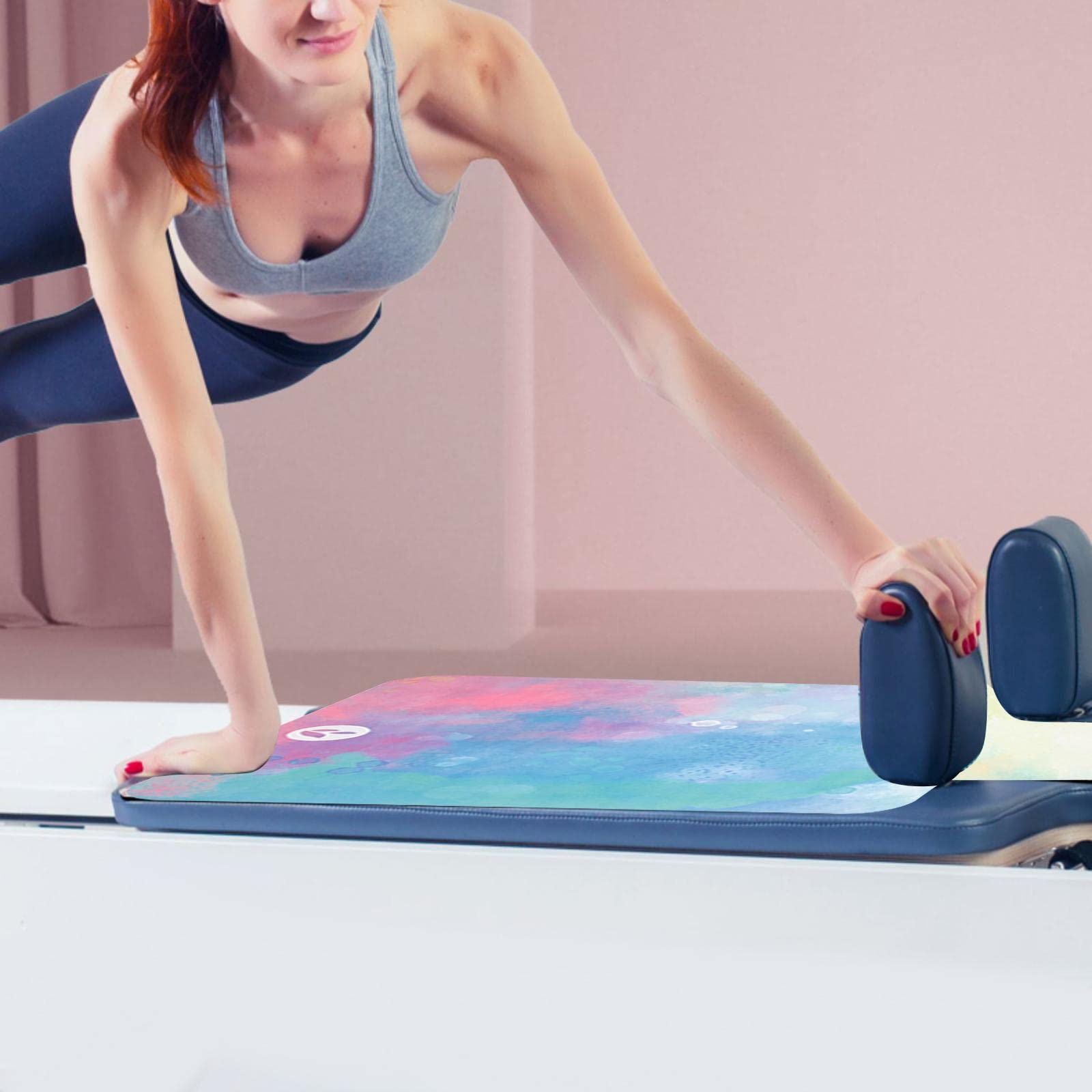 Non-Slip Pilates Reformer Mat with Washable Cover - Extra Grip Yoga Mat for Home Workouts, Body Balance & Reformer Machine Protection | Ideal for Pilates Studios, Home Gyms & Fitness Enthusiasts
