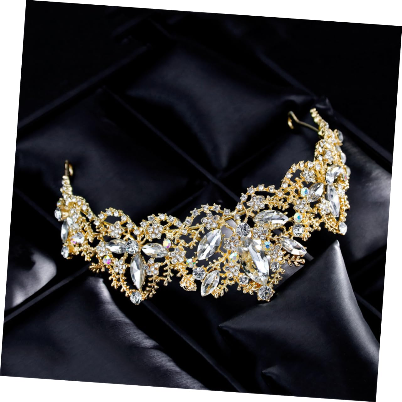 Elegant Bridal Tiara Headband - Wedding Headdress for Bride, Prom & Party - Queen Crown Headpiece for Women - Perfect for Weddings, Proms, and Special Occasions
