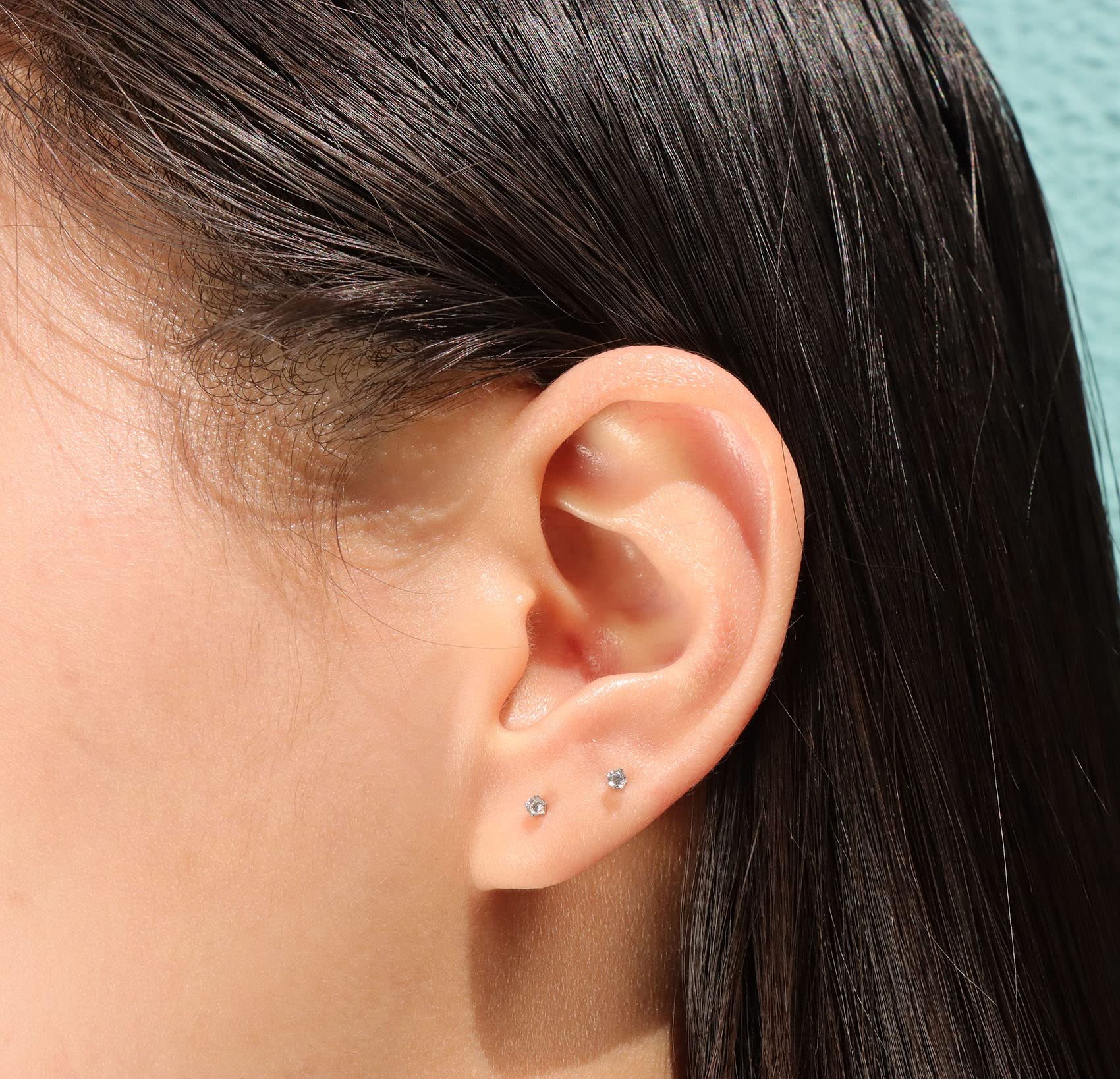 Stainless Steel Cubic Zirconia Stud Earrings for Women - Hypoallergenic Small CZ Earrings Set - Perfect for Everyday Wear, Gift Giving & Special Occasions