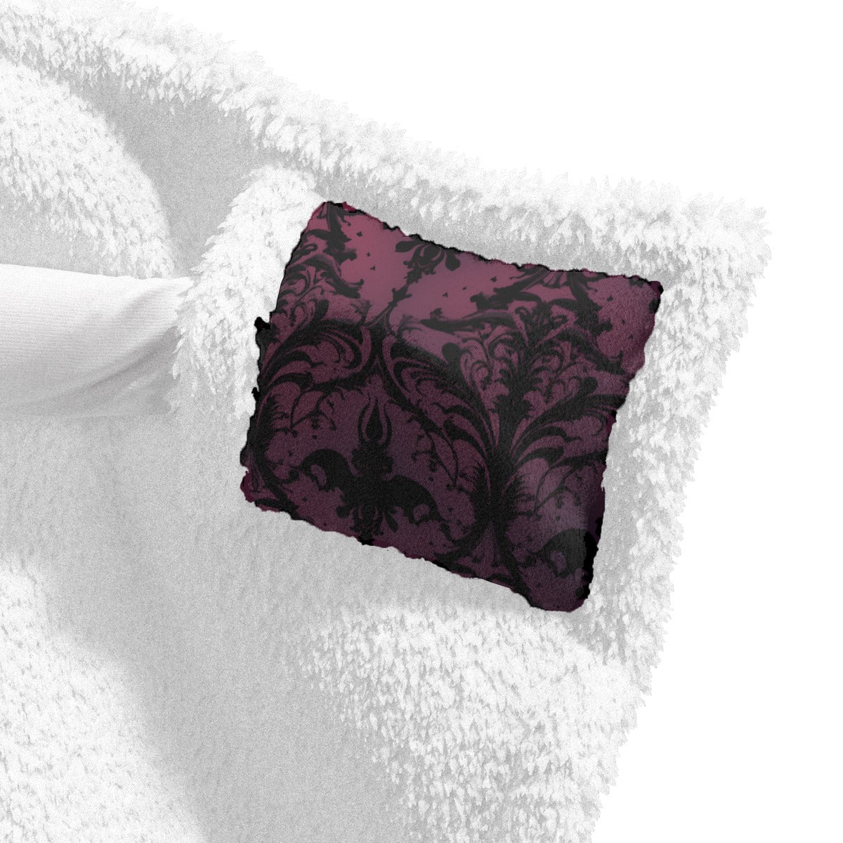 Gothic Purple Hooded Blanket for Adults - Cozy Wearable Fleece Throw for Lounge, Camping & Movie Nights