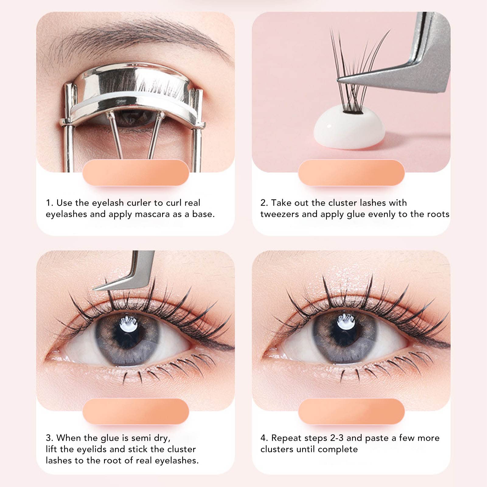 Professional Stainless Steel Eyelash Extension Tweezers - Precise Bent Lash Tweezers for False Eyelash Application | Perfect for Salon, Home Use & DIY Beauty