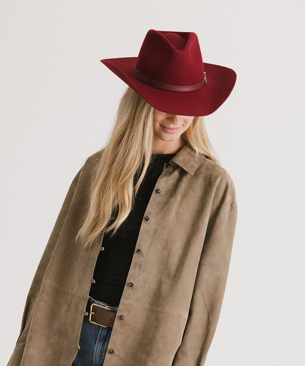 Dean Rancher Cowboy Hat for Men - Genuine Leather Western Cowboy Hat with Adjustable Chin Strap - Perfect for Rodeo, Horse Riding, and Outdoor Adventures