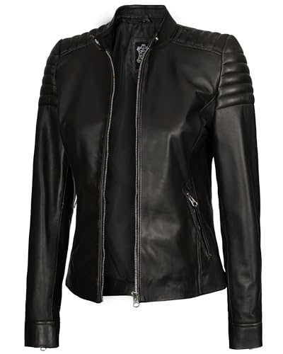 Carrie - Black Leather Jacket Women