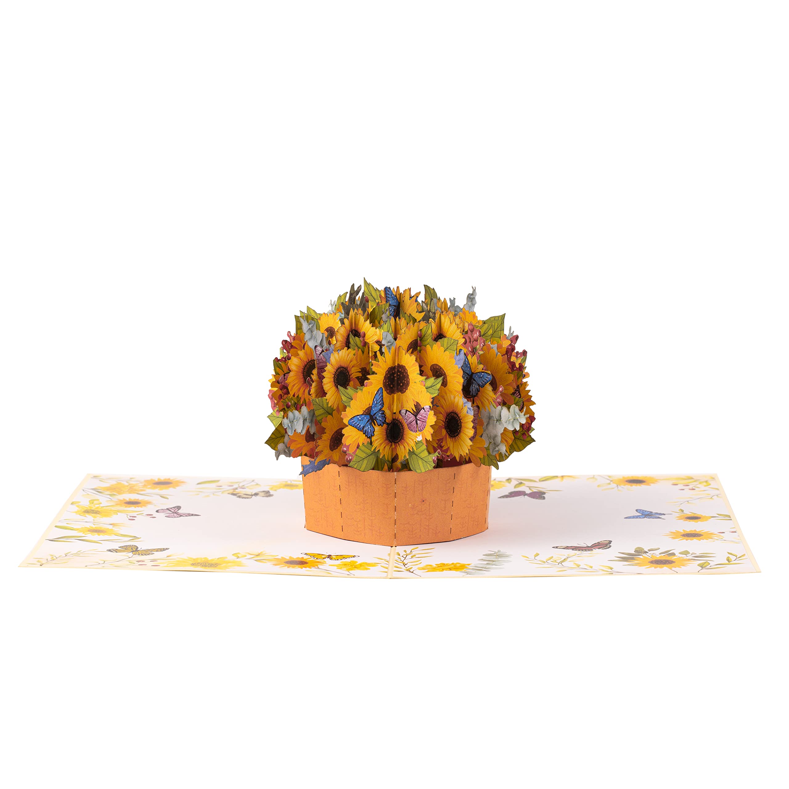 TRUANCE 3D Pop Up Greeting Card - Sunflower Basket Design for Mother's Day, Father's Day, Anniversary, Birthday, Valentine's & Thank You Cards | Perfect for All Special Occasions | Handmade Paper Craft Gift for Loved Ones