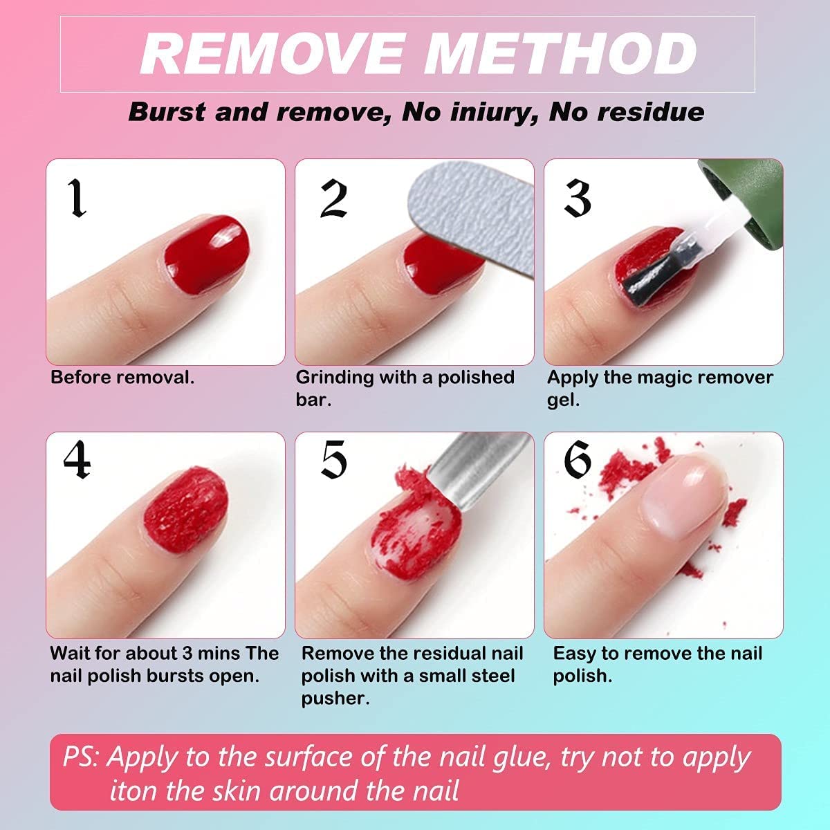 INOG Gel Nail Polish Remover Kit - No Foil Needed, Fast Acting in 3-5 Minutes, No Soaking or Wrapping, Gentle on Nails - 15ml (3-Pack) with 7-in-1 Nail File & Peeler - Perfect for Salon & At-Home Manicures