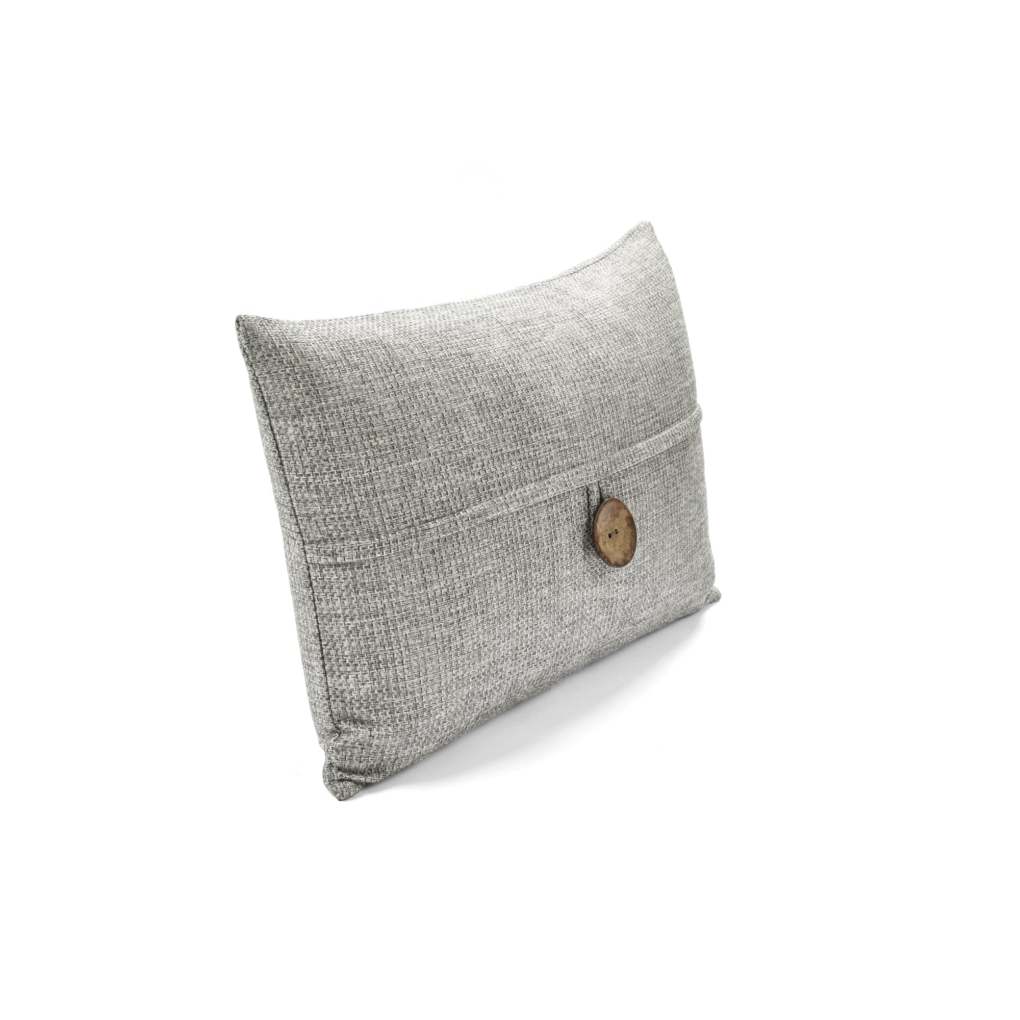 Linen Texture Woven Button Decorative Pillow Cover - Soft Bohemian Style Cushion Case for Sofa, Bed, Living Room & Home Decor