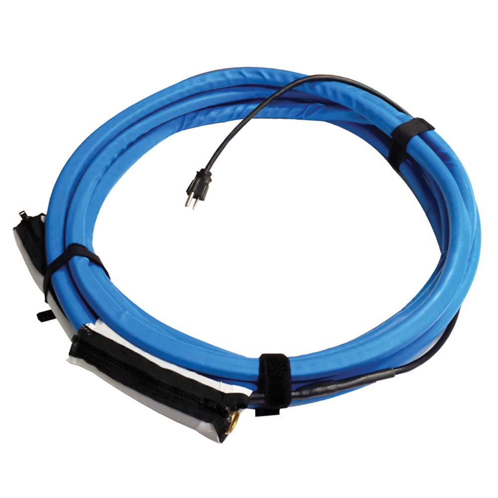 Valterra W01-5350 50-Foot Heated Fresh Water Hose - Blue, Freeze-Proof RV & Camper Water Hose for Winter Camping & Cold Weather Use
