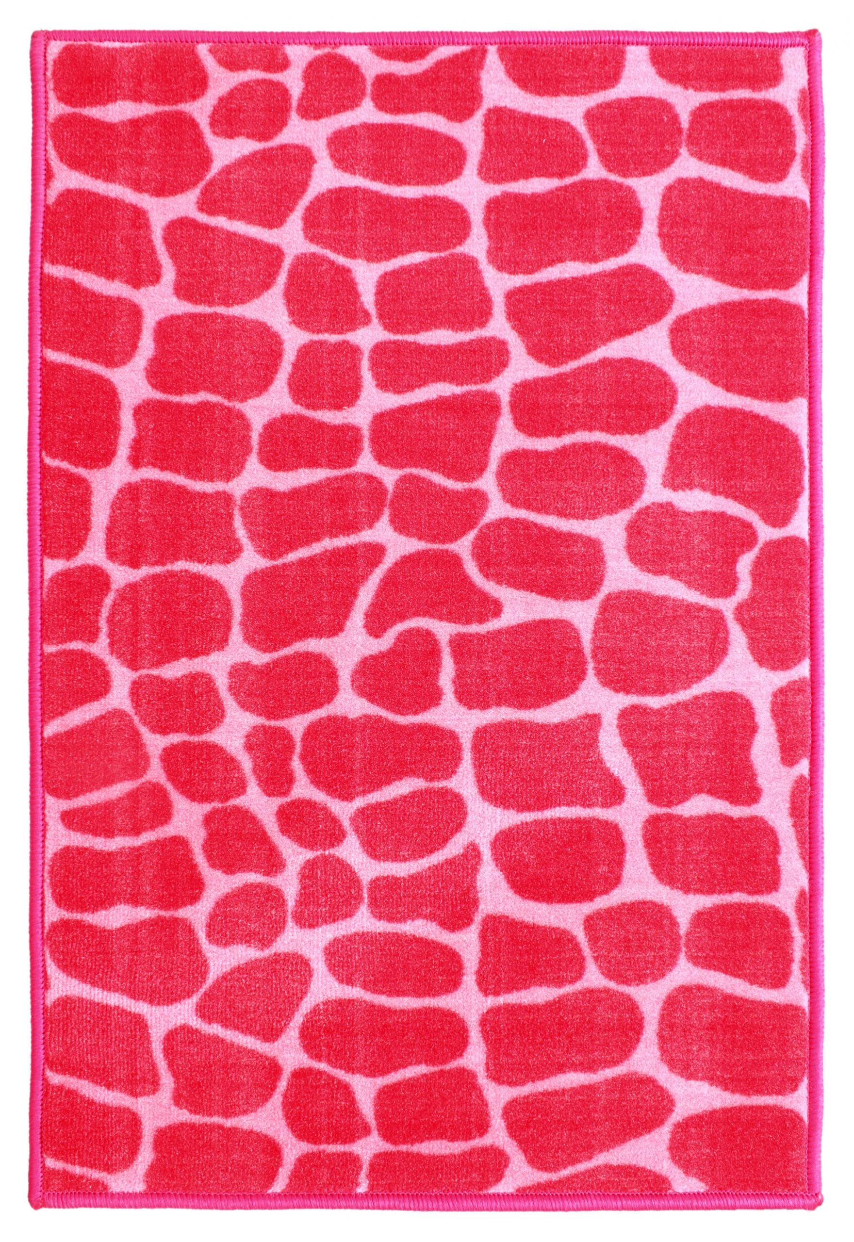 Premium Crocodile Pink Area Rug - Soft Animal Print Pet-Friendly Rug for Living Room & Playroom - 7' x 8' Indoor Home Decor Carpet - Perfect for Modern Homes, Dorm Rooms & Nursery Decor