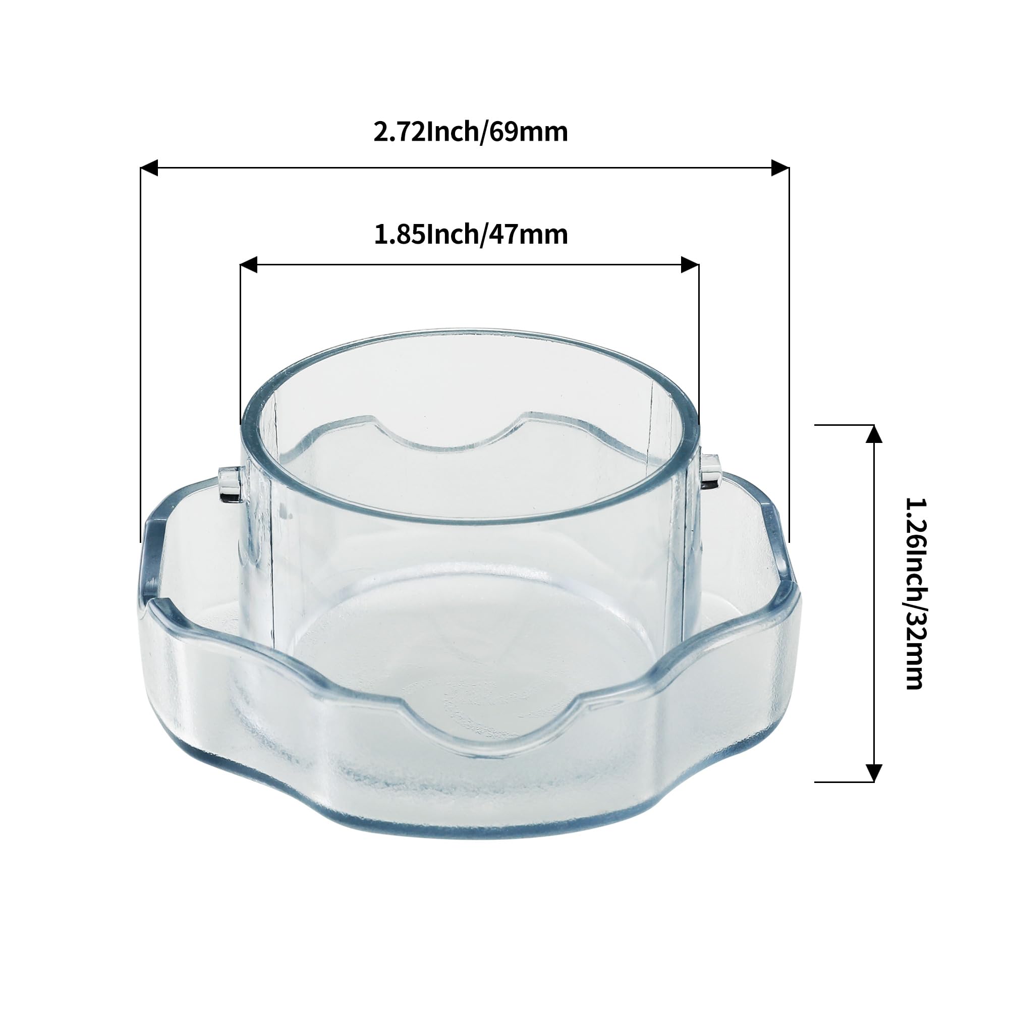 Vitamix 64oz Low Profile Container Lid Plug Replacement - Compatible with Pro 750, VM0158, VM0103, 7500 & 300 Professional Series - Perfect for Blending Smoothies, Soups & Nut Butters