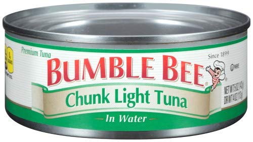 Bumble Bee Chunk Light Tuna in Water - Pack of 24 Cans | Wild Caught, High Protein, Keto & Paleo Friendly | Perfect for Salads, Sandwiches, and Quick Meals