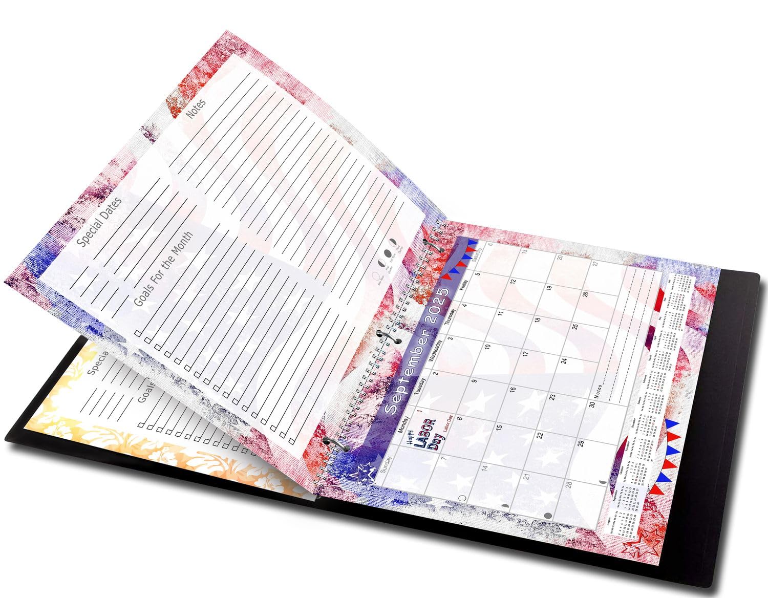 2025-2026 Academic Year 12-Month Wall & Desk Calendar Planner with 3-Ring Binder - Perfect for Students, Teachers & School Organization | Classroom, Home Office & Study Planning Tool