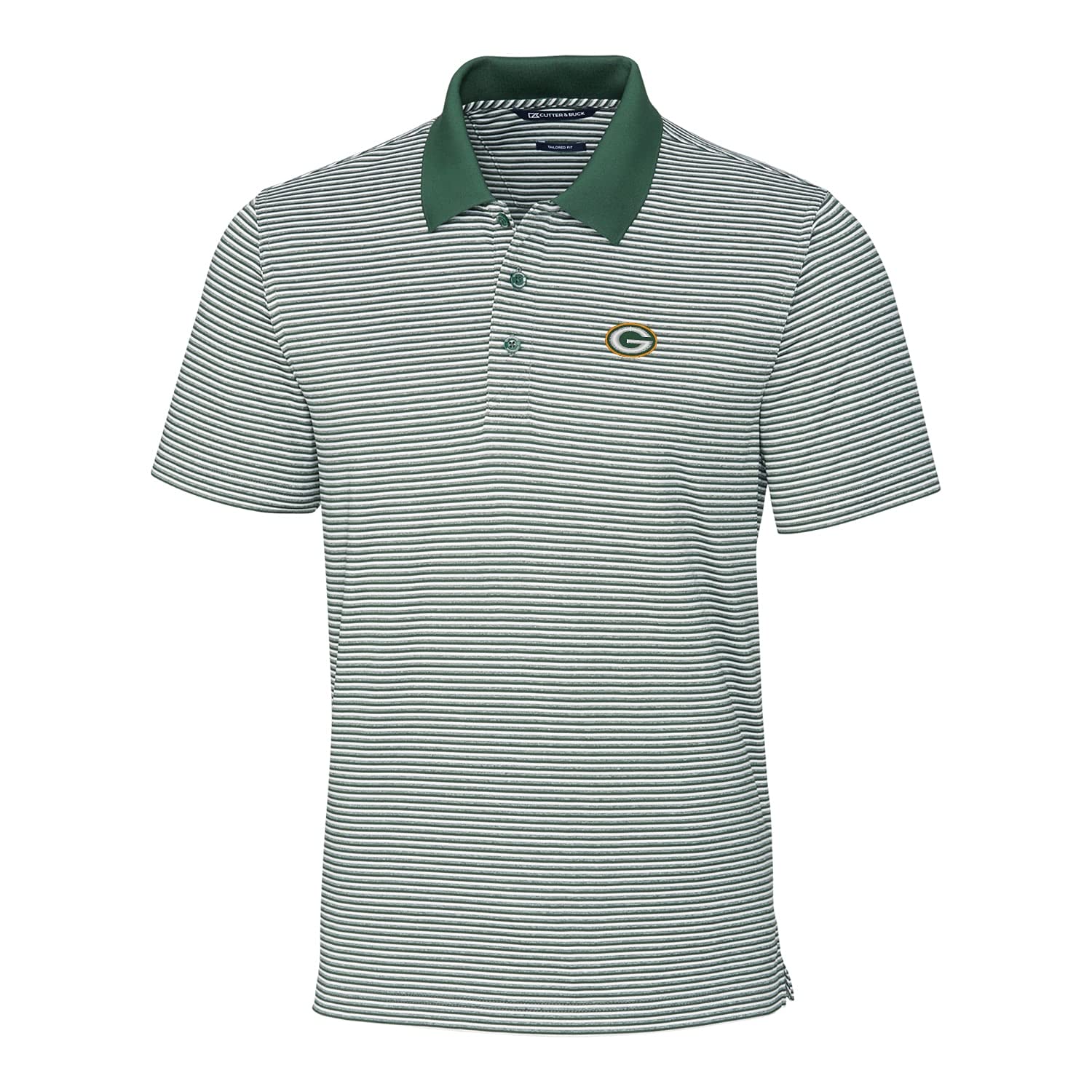 Cutter & Buck Men's NFL Big & Tall Forge Tonal Stripe Polo Shirt - Official Licensed NFL Apparel for Game Day & Casual Wear