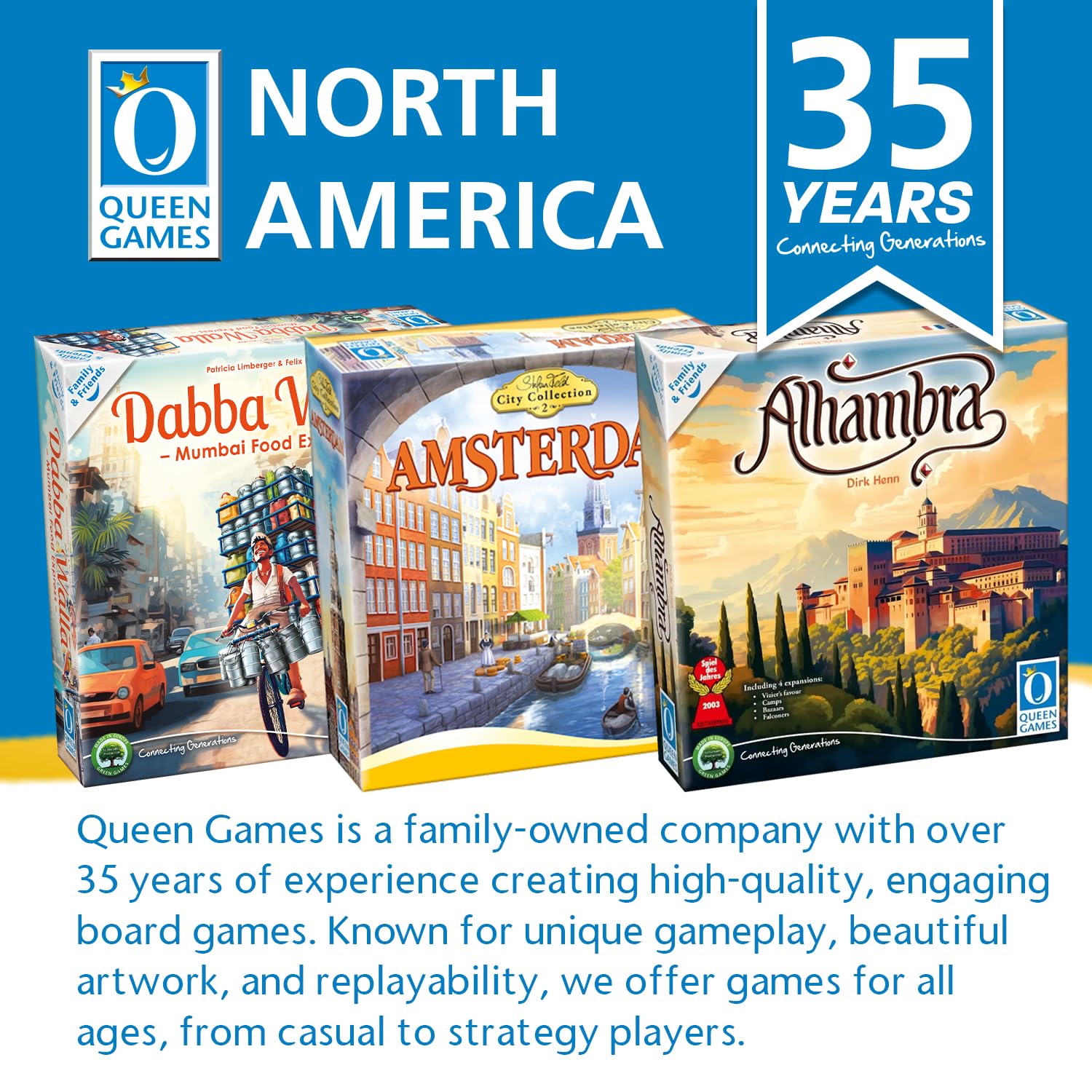 Queen Games - 10773 - Alhambra The Red Palace Board Game | Strategy Tabletop Game for Adults & Families | Perfect for Game Nights & Family Gatherings