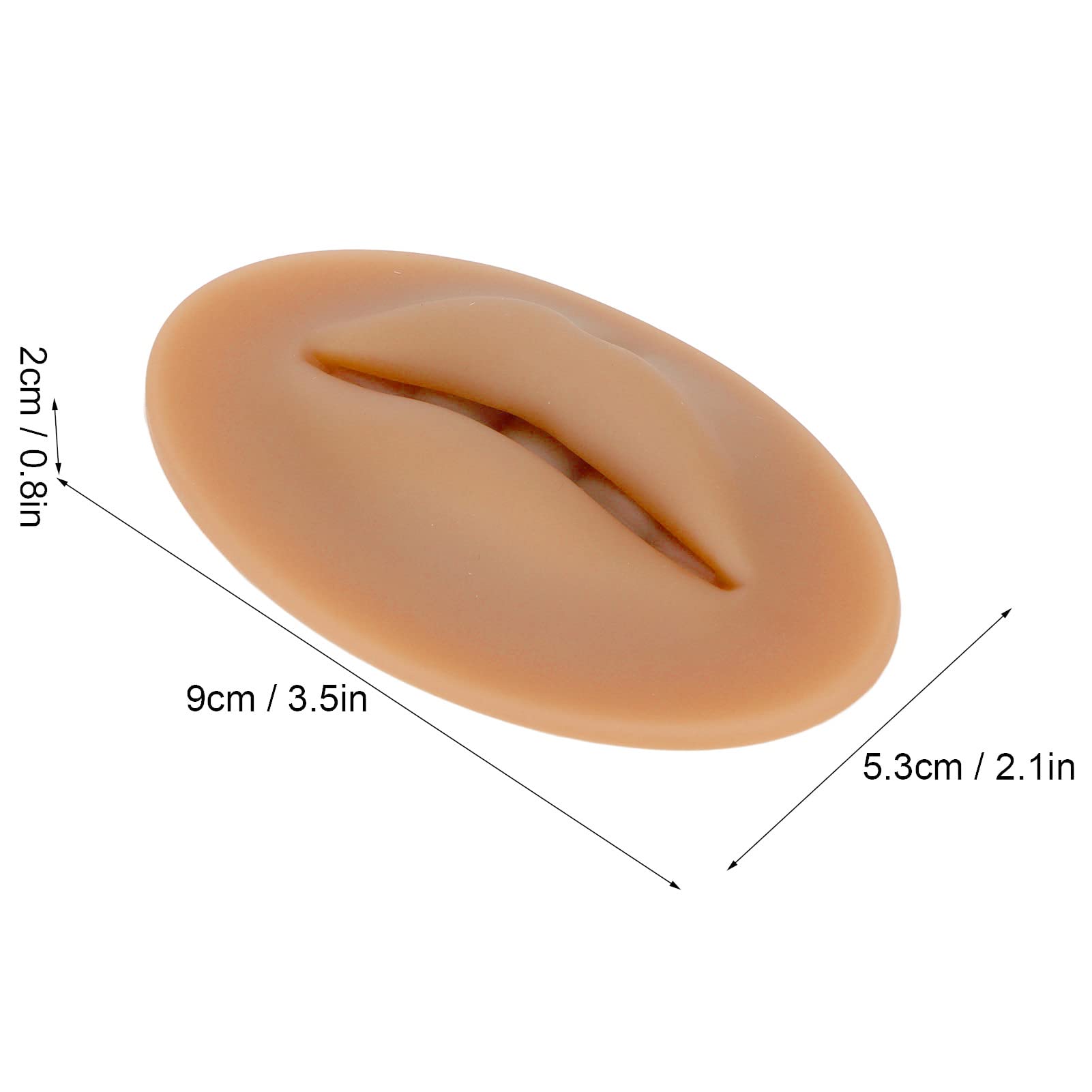 Microblading Lip Skin - Soft Elastic Portable Light Brown for Natural Lip Makeup | Perfect for Tattoo Artists, Beauty Salons & DIY Lip Enhancement