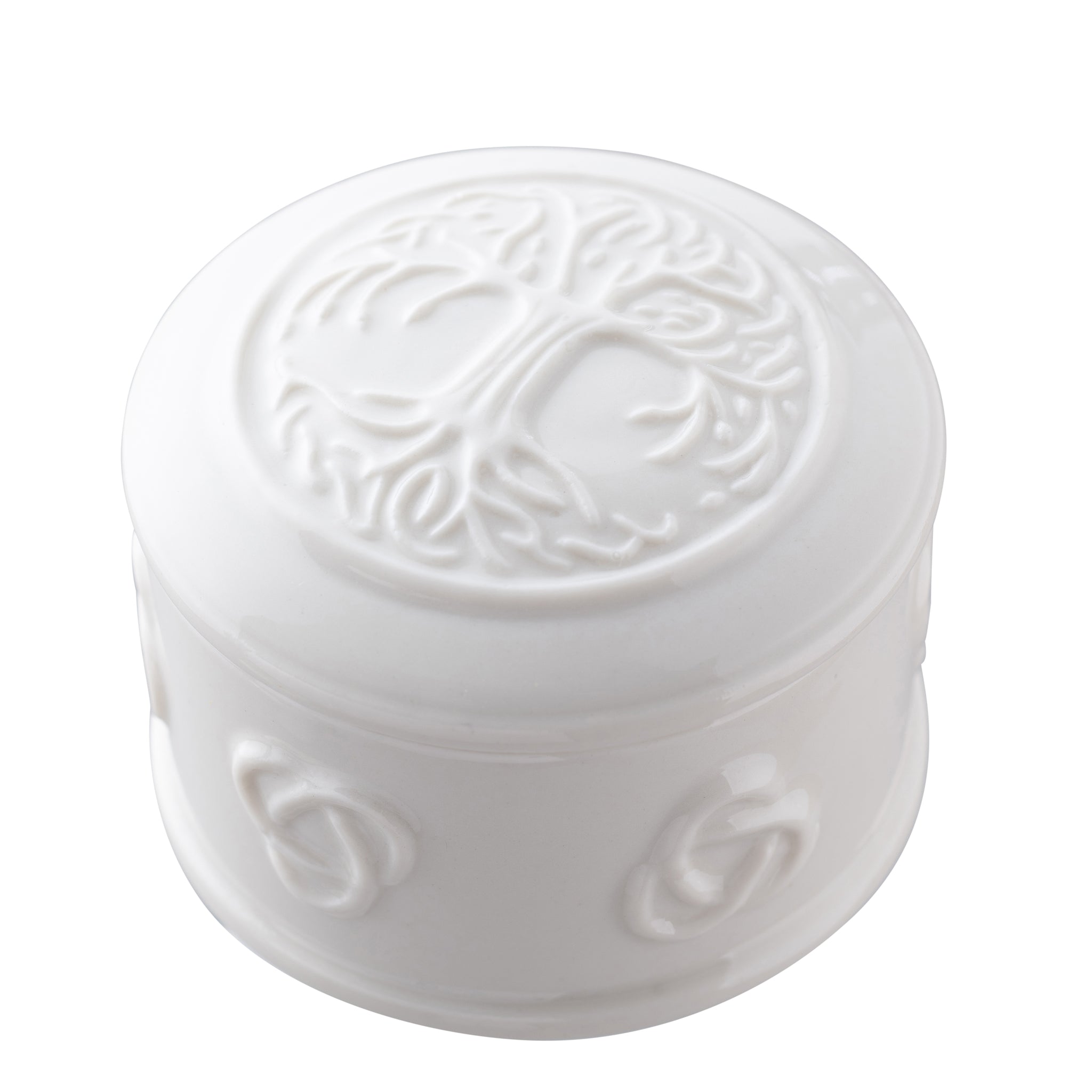 Belleek Classic Tree of Life Trinket Box - Handcrafted Ceramic Jewelry Storage for Rings, Necklaces & Keepsakes | Perfect Gift for Weddings, Anniversaries & Home Decor