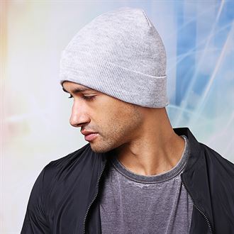 Cozy Knitted Turn Up Beanie for Men & Women - Winter Warm Slouchy Hat - Perfect for Skiing, Hiking & Outdoor Activities