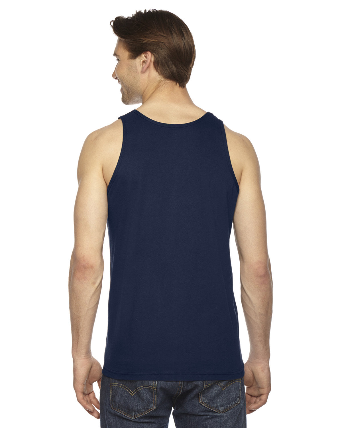 American Apparel 2408W Unisex Fine Jersey Tank Top - Soft Cotton Blend Casual Sleeveless Shirt for Men & Women - Perfect for Gym, Yoga, Beach and Summer Outfits