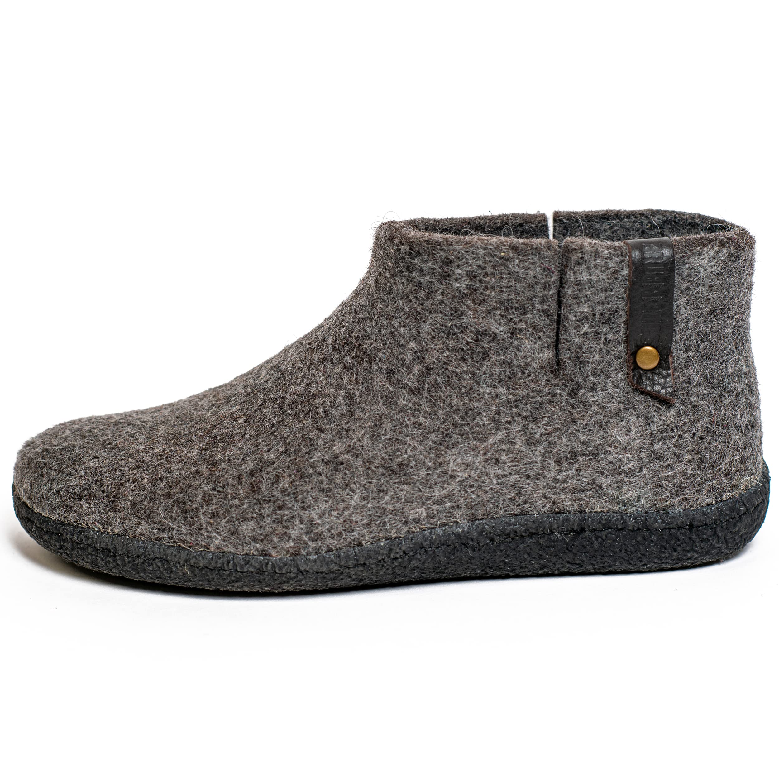 Classic Felted Wool Ankle Boots Slippers for Men - Cozy Winter Indoor/Outdoor House Shoes - Perfect Father's Day Gift for Dad