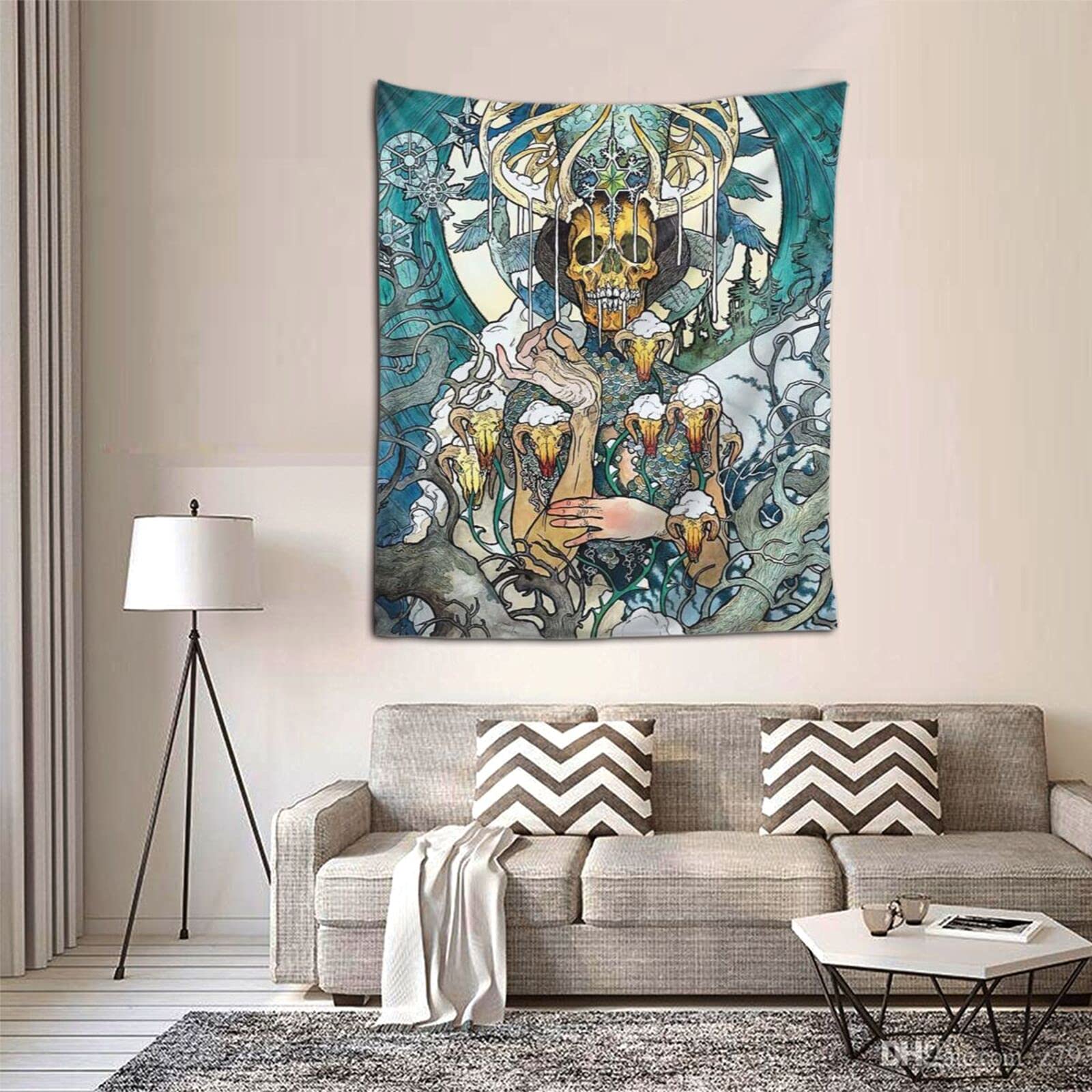 Baroness Tapestry Wall Hanging - Bohemian Decor for Bedroom, Living Room & Dorm - Handmade Cotton Art Tapestry for Home Decor, Yoga Studio & Meditation Space
