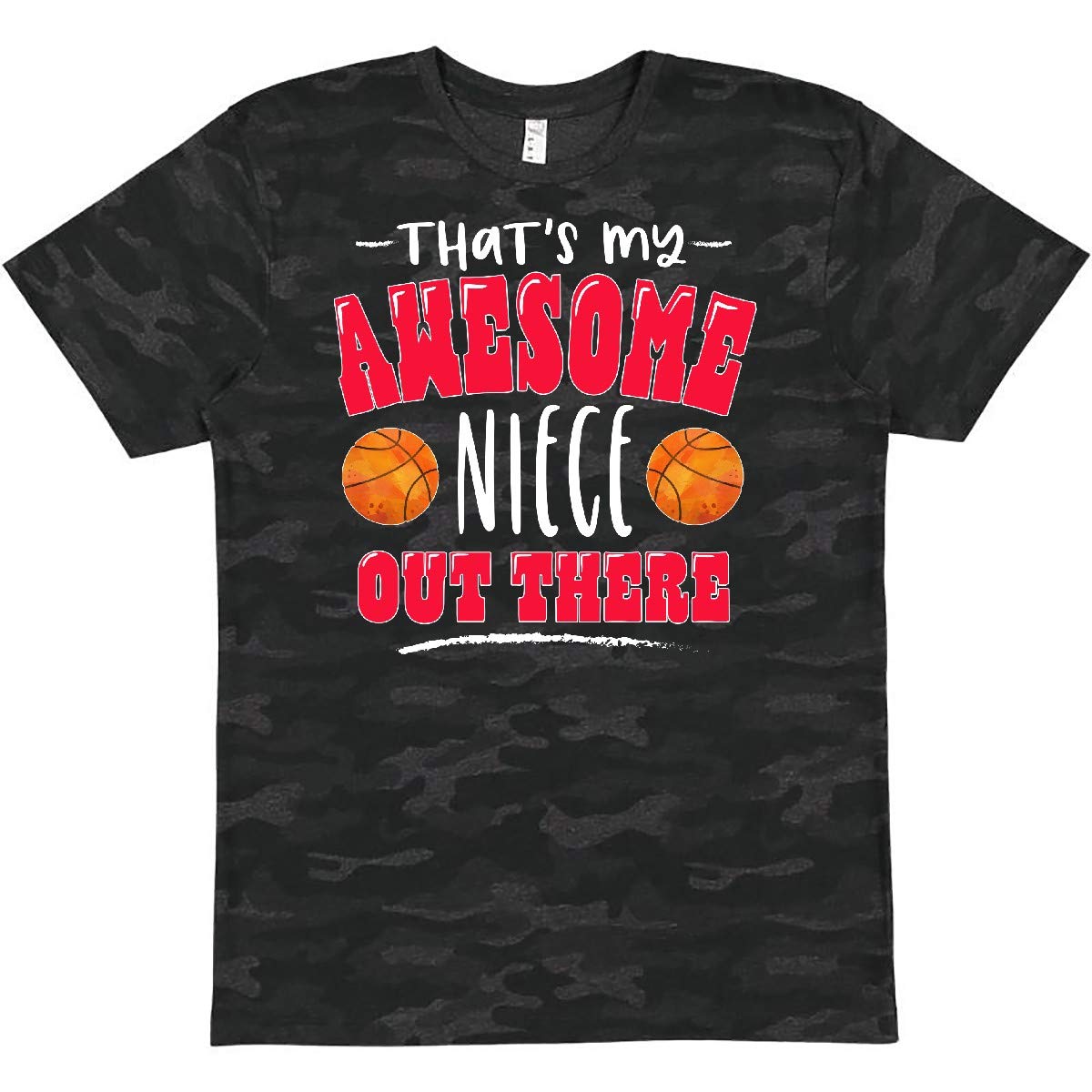 Inktastic That's My Awesome Niece Basketball T-Shirt - Cute Basketball Fan Gift for Niece, Game Day Outfit, Sports Apparel for Girls