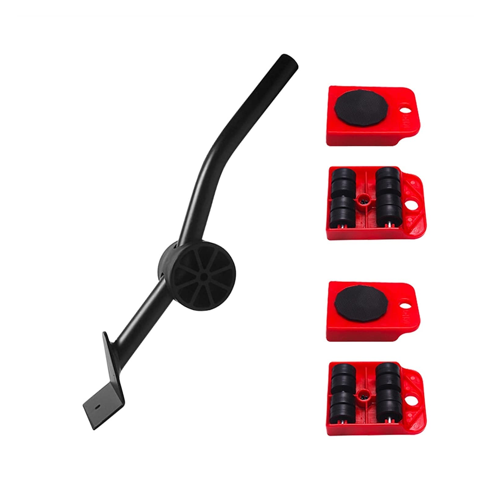 Heavy Duty Furniture Moving Tool Set - 4-Piece Pulley Slider & Roller Wheels for Effortless Furniture Transport - Perfect for Home, Office, and Warehouse Relocation