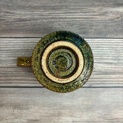 Minami Mino Mug Oribe - Handcrafted Japanese Ceramic Tea Cup for Matcha & Coffee | Perfect for Tea Ceremonies, Home Decor & Gifts