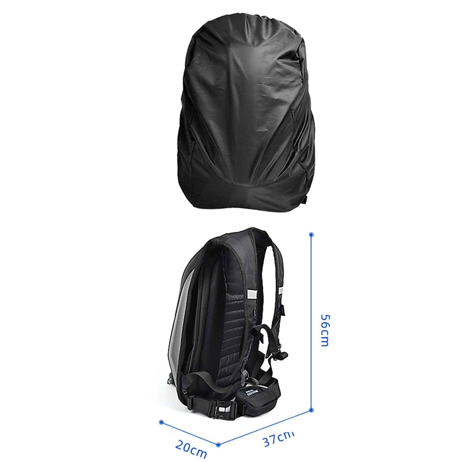 **Men's Waterproof Motorcycle Tail Bag & Seat Bag - Carbon Fiber Motorbike Luggage Backpack, Dual Use as Tank Bag - Perfect for Commuting, Touring & Adventure Rides**