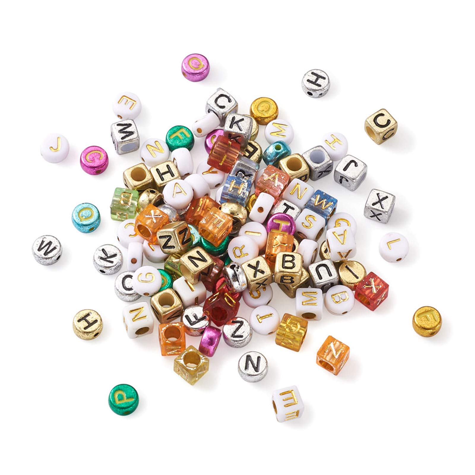 1800pcs Acrylic Alphabet Beads A-Z for Jewelry Making - Large Hole Craft Beads Kit for DIY Bracelets, Necklaces & Keychains - Perfect for Gifts, Parties & Kids Crafts
