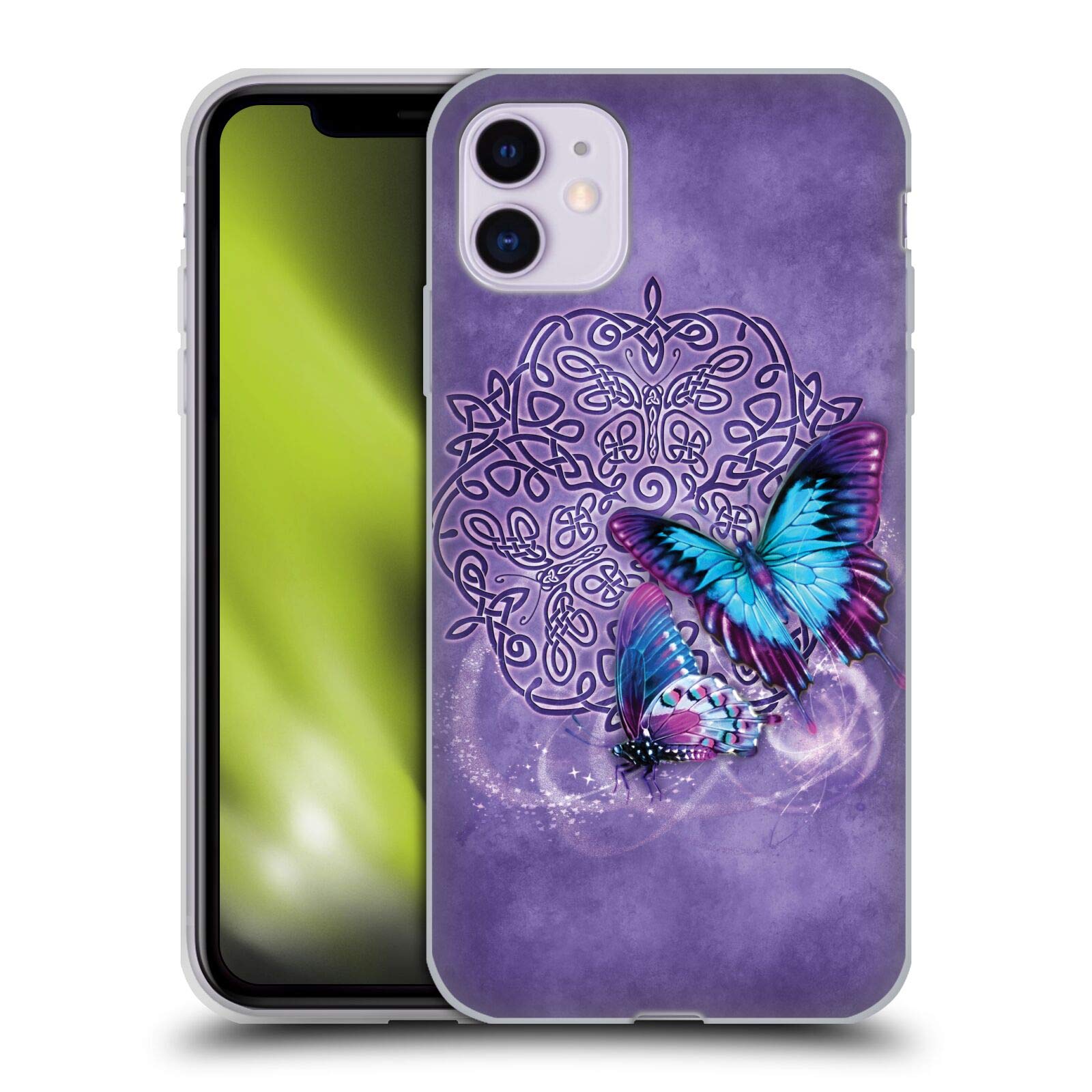 Officially Licensed Brigid Ashwood Butterfly Celtic Wisdom Soft Gel Phone Case for Apple iPhone 11 - Protective Cover with Artistic Design, Perfect for Daily Use, Travel & Gift Giving