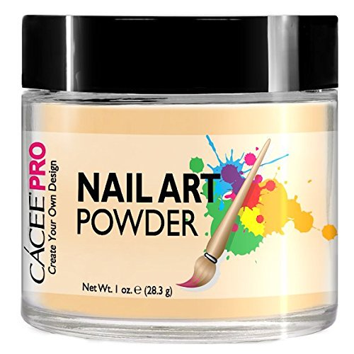 Cacee Nail Art Powder #53 Pastel Apricot - Professional Nail Dip Powder for Salon-Quality Manicures at Home | Perfect for DIY Nails, Acrylic Nails & Nail Extensions