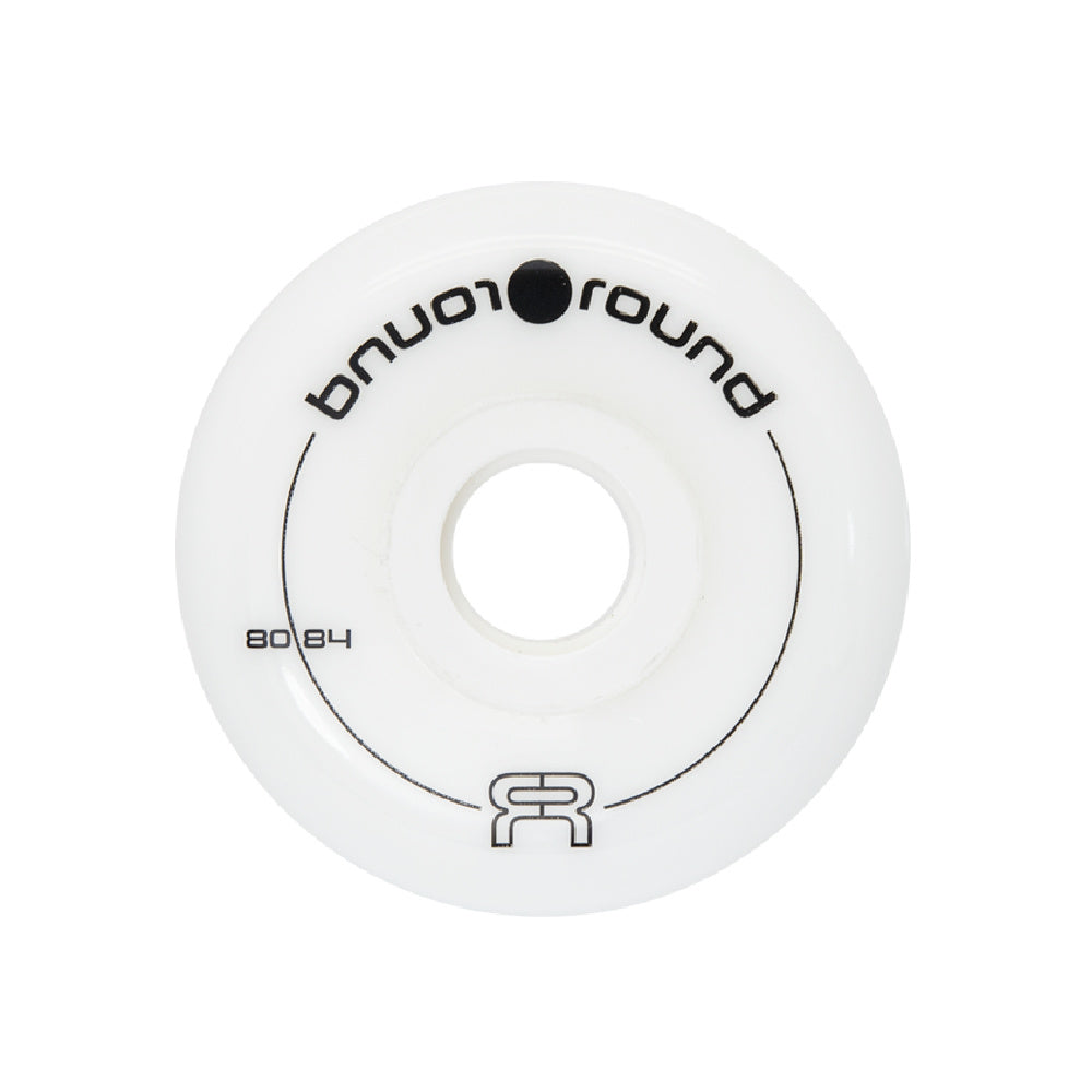 80mm FR Round Inline Skate Wheels - 4 Pack for Speed Skating, Roller Derby & Outdoor Fitness