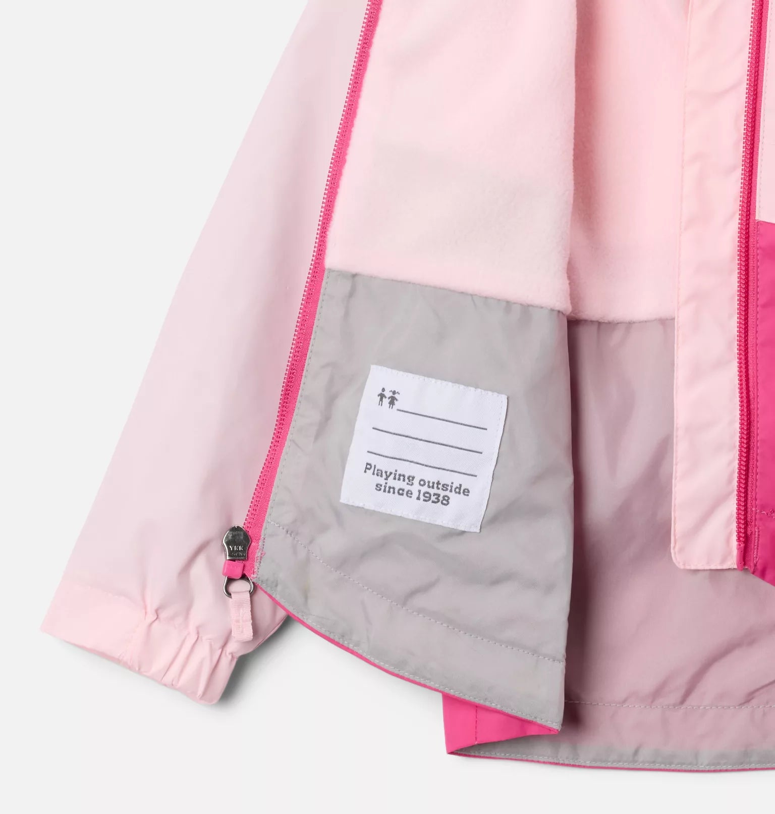Columbia Women's Satin Pink Rain Zilla II Waterproof Jacket - Lightweight Windbreaker for Hiking, Travel & Outdoor Activities
