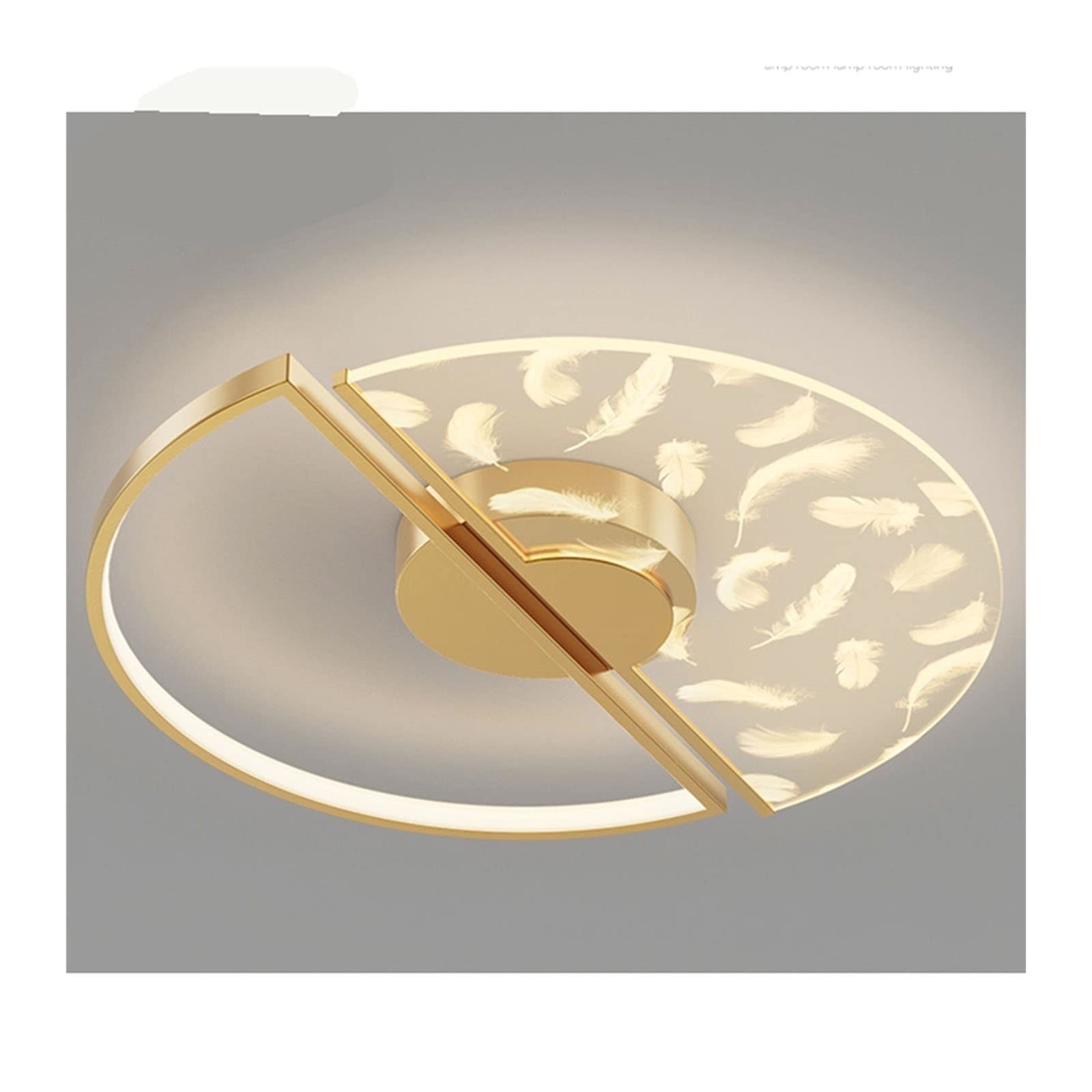 Modern White Feather Chandelier - ZLASS Elegant Ceiling Light for Bedroom, Living Room & Girls Room - Dimmable Pendant Lighting Fixture for Home Decor, Dining Room & Nursery (Perfect for Creating Cozy Ambiance)