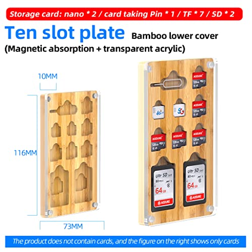 10 slot acrylic+bamboo